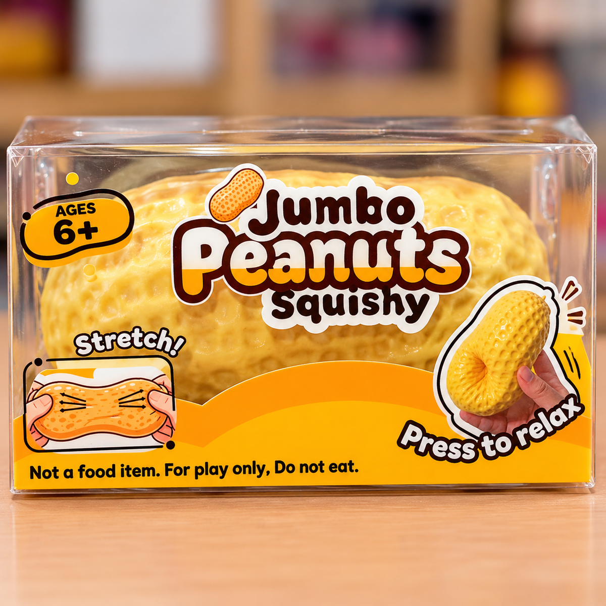 AI-stylized photo of packaged Jumbo crunchy peanut based on actual product